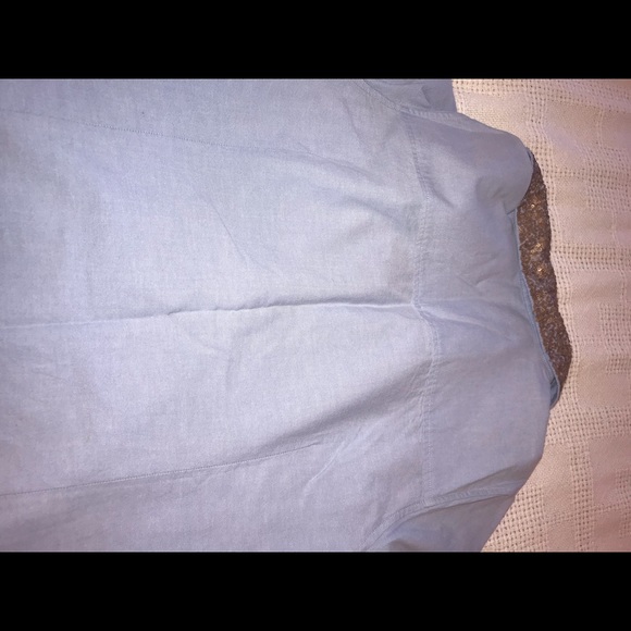 NWOT Chambray Button Up With Sequined Collar - Picture 2 of 5